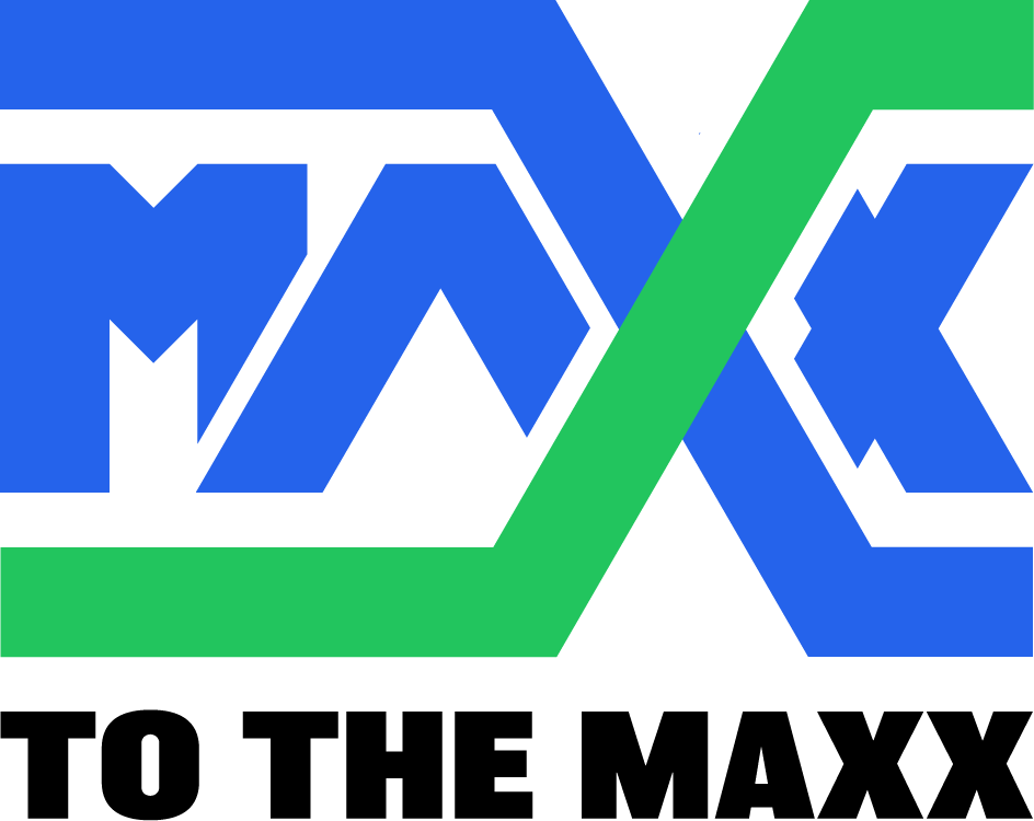 MAXX logo with slogan